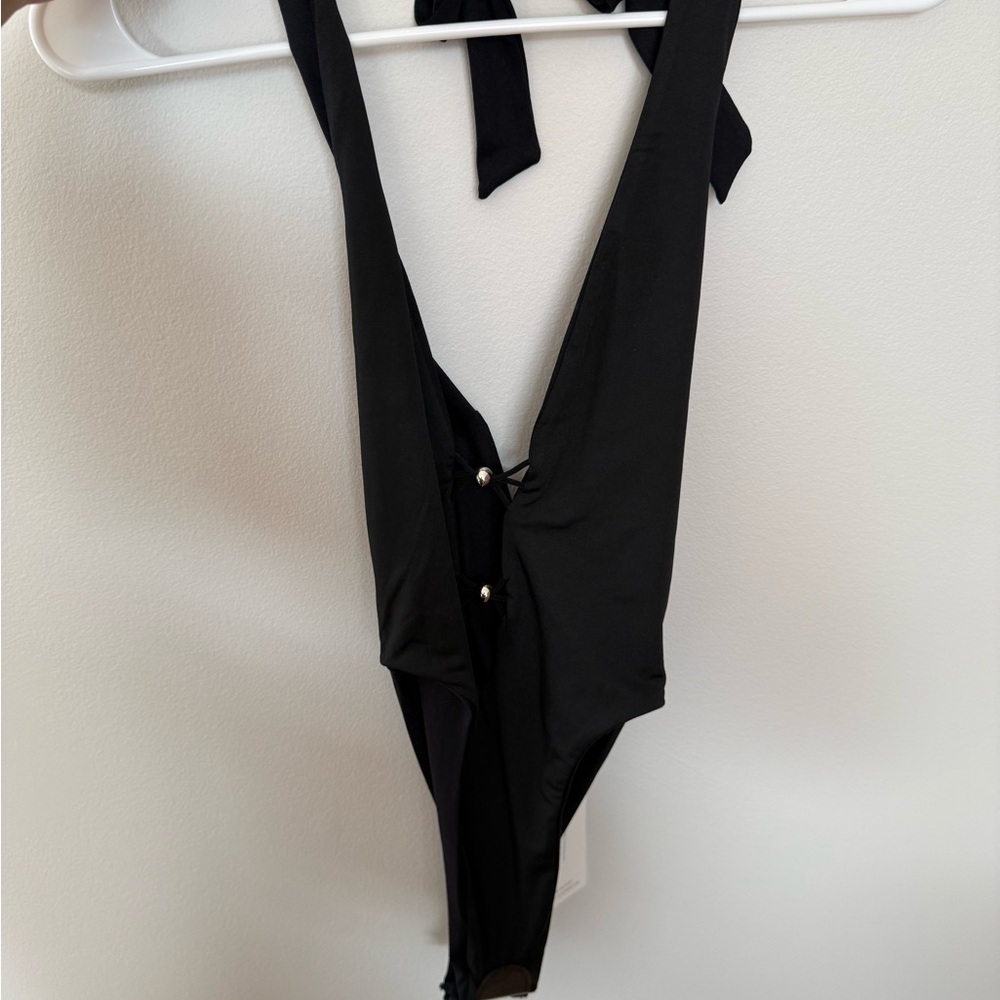 Chic Black One-Piece Swimsuit
